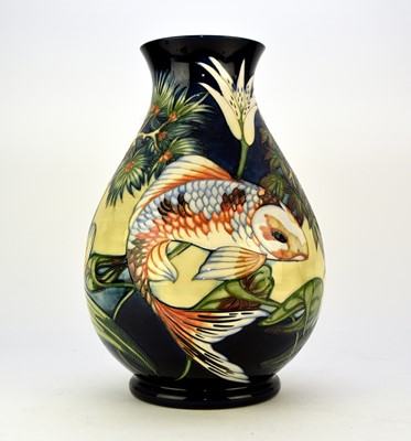 Lot 153 - Large Moorcroft 'Quiet Waters' vase designed by Philip Gibson, dated 2003