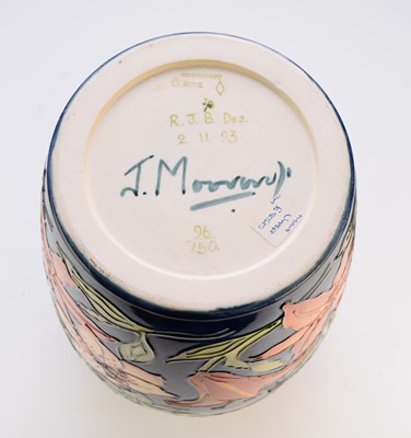 Lot 156 - Large limited edition Moorcroft 'Tigris' vase designed by Rachel Bishop, dated 1993