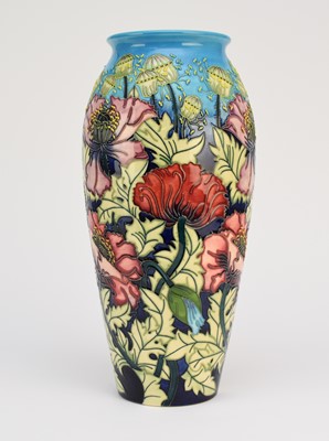 Lot 159 - Large Moorcroft 'Scarlet Cloud' limited edition vase designed by Rachel Bishop