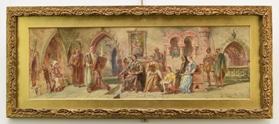 Lot 401 - Charles Cattermole RI (1832-1900) Her Ladyship's Private Chapel