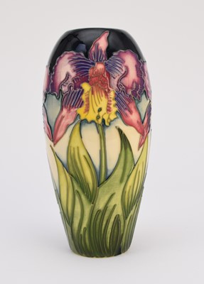 Lot 192 - Moorcroft limited edition 'Orchid' vase designed by Nicola Slaney, dated 1998