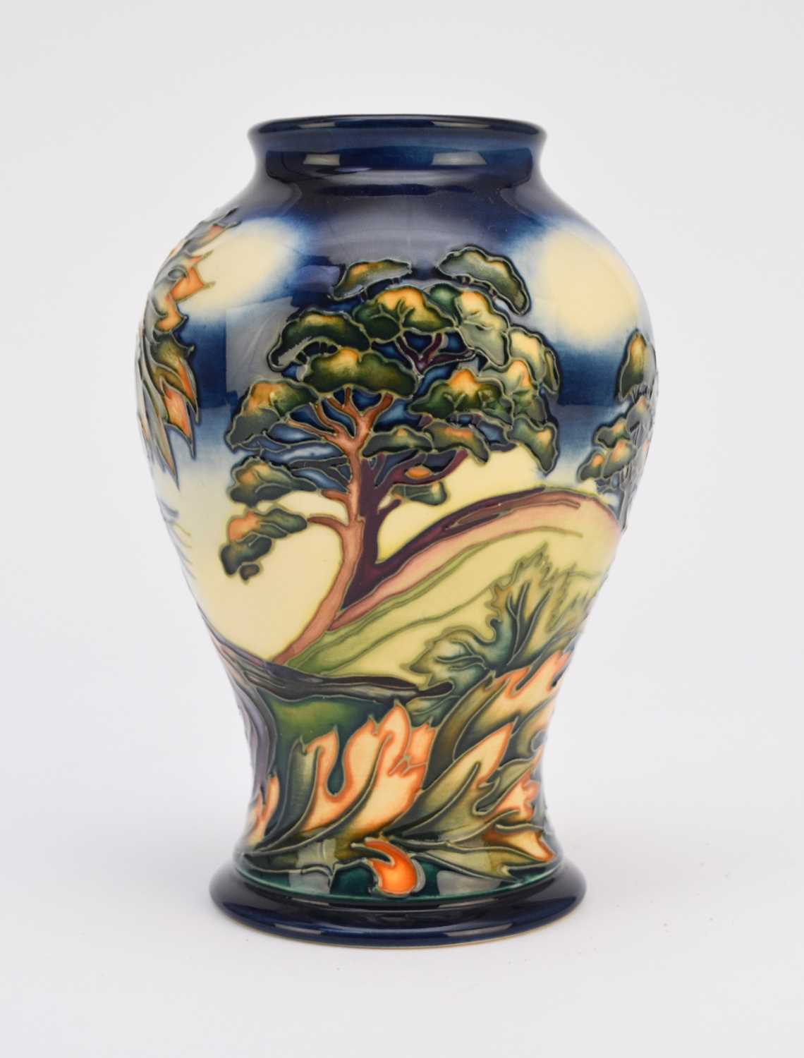 Lot 196 - Moorcroft 'Wenlock Edge' vase designed by Philip Gibson, a limited edition dated 2001