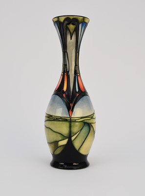 Lot 215 - Moorcroft Trial 'Vale of Aire' vase designed by Emma Bossons, dated 2004