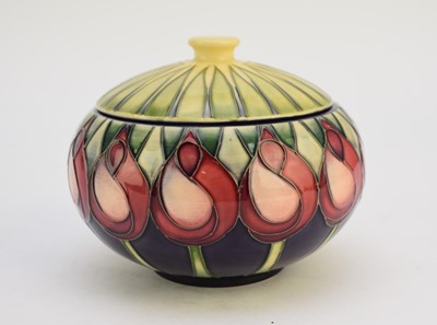 Lot 222 - Moorcroft 'April Tulip' jar and cover, dated 2003