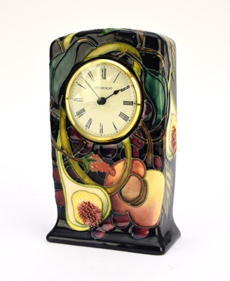 Lot 226 - Moorcroft 'Queen's Choice' mantel timepiece dated 2000