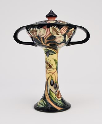 Lot 229 - Moorcroft 'Symphony' bonbonniere designed by Emma Bossons, dated 2004