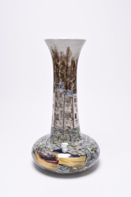 Lot 95 - Cobridge 'Mevagissey' vase, dated 2004