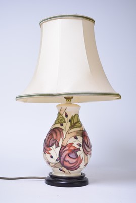 Lot 248 - Moorcroft 'Pirouette Breeze' lamp designed by Emma Bossons