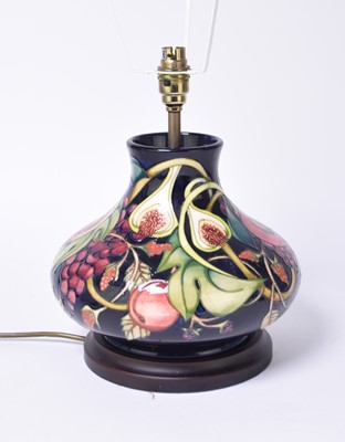 Lot 249 - Moorcroft 'Queen's Choice' lamp designed by Emma Bossons