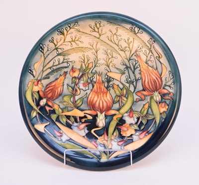 Lot 230 - Moorcroft 'Prairie Summer' charger designed by Rachel Bishop