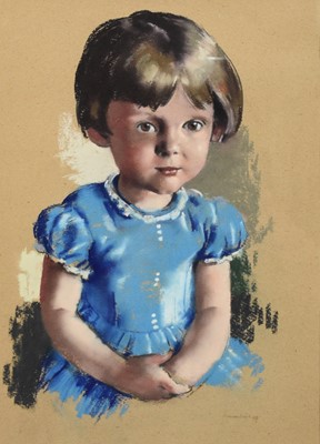 Lot 357 - William Dring RA RWS (1904-1990) Portrait of Isobel Rogers