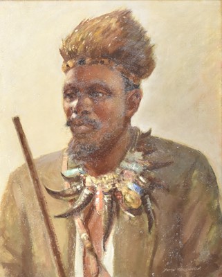 Lot 321 - John Kenneth Ferguson (South African 1885-1967) 'Xosa Girl from Mazzeppa Bay and Zulu Doctor