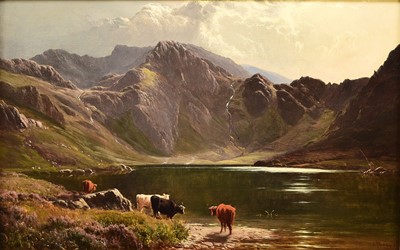Lot 299 - Sidney Richard Percy (1821-1886) Cwm Idwal