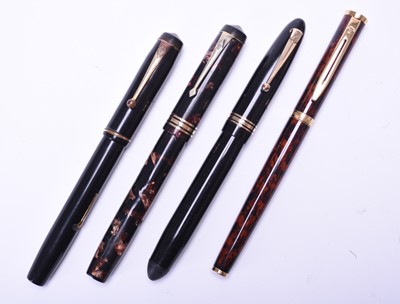 Lot 275 - Four vintage fountain pens / Six vintage Sheaffer fountain pens, 1960s to 1990s