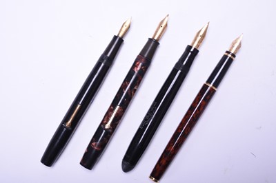 Lot 275 - Four vintage fountain pens / Six vintage Sheaffer fountain pens, 1960s to 1990s