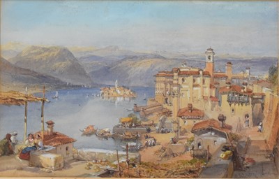 Lot 369 - William Leighton Leitch RWS (1804-1883) Lago Maggiori