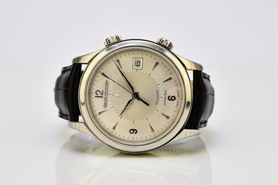 Lot 123 - Jaeger-LeCoultre: A gentleman's stainless steel Memovox wristwatch
