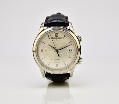 Lot 123 - Jaeger-LeCoultre: A gentleman's stainless steel Memovox wristwatch