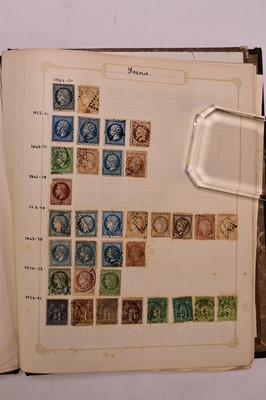 Lot 286 - World stamp collection housed in 8 albums; early to 1940s period except for 1 album of modern. Useful French earlies, Balkans, Netherlands, Cape of Good Hope