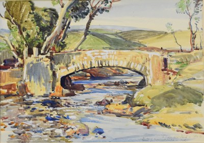 Lot 376 - Samuel John Lamorna Birch RA RWS RWA (1867-1955) Moorland Bridge