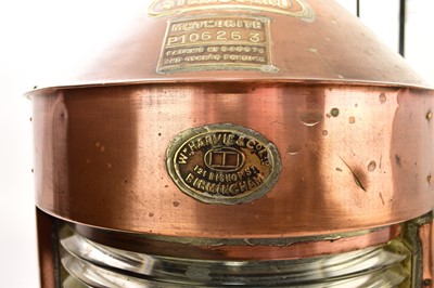 Lot 572 - A pair of Meteorite copper ship's directional lanterns