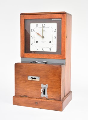 Lot 597 - A National Time Recorder Co, factory clock