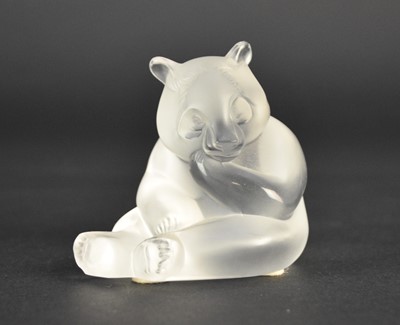 Lot 290 - Lalique Crystal panda