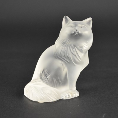 Lot 291 - Lalique Crystal model of 'Heggie' the cat