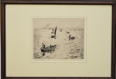 Lot 411 - William Lionel Wyllie RA RWS (1851-1931) Portsmouth Fishing Boats