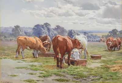 Lot 387 - Charles James Adams (1859-1931) Thirsty