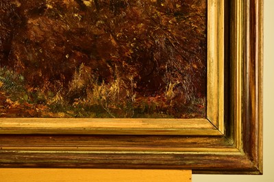 Lot 467 - Edward Wilkins Waite (1854-1924) Hunt in Pursuit in an Autumnal Landscape