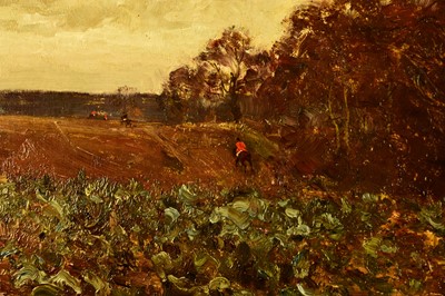 Lot 467 - Edward Wilkins Waite (1854-1924) Hunt in Pursuit in an Autumnal Landscape