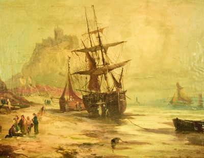 Lot 320 - Attributed to William Callow (1812-1908) Unloading the Catch