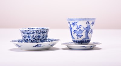 Lot 47 - An assembled group of Chinese blue and white porcelain, Kangxi