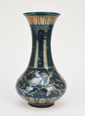 Lot 107 - Jonathan Chiswell-Jones - Studio pottery reduction fired lustre ware vase