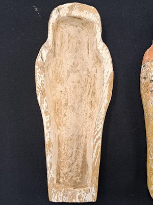 Lot 533 - A reproduction Shabti and coffin case, late 19th to early 20th century