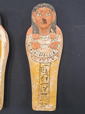 Lot 533 - A reproduction Shabti and coffin case, late 19th to early 20th century