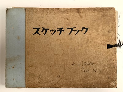 Lot 54 - Rare Second World War sketchbook by POW 2nd/Lt Arkless Lockey