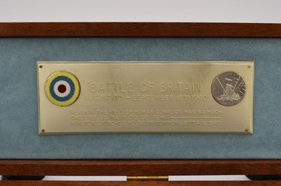 Lot 160 - Wilkinson Sword Battle of Britain commemorative poignard set and model aeroplanes