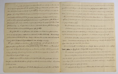 Lot 9 - Sir Robert Liston - ALS documenting a voyage being pursued by a suspicious vessel, 1801.