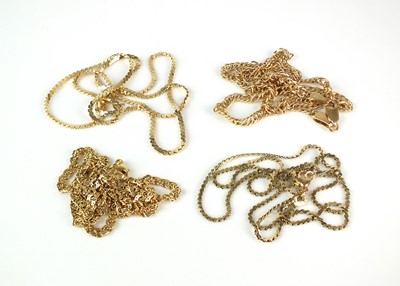 Lot 313 - Four assorted chain necklaces