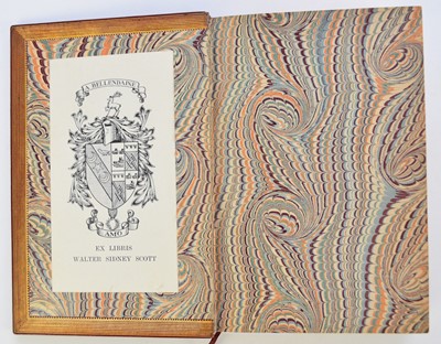 Lot 54 - Zaehnsdorf, Joseph W, The Art of Bookbinding, 1st edition 1880. Superbly bound in crushed red Morocco with a design of 13 narrowing concentric rectangles.