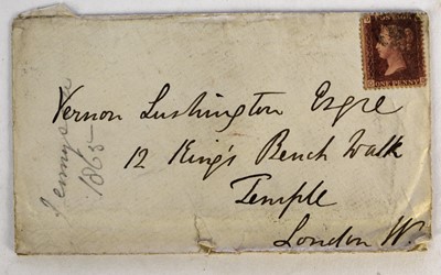 Lot 59 - TENNYSON, Alfred, Lord (1809-92) English poet, Autograph letter signed. To Vernon Lushington, congratulating him on his marriage.  Farringford, February 1st 1865.