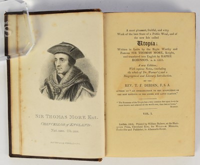 Lot 66 - DIBDIN, Thomas Frognall, Reminiscences of A Literary Life, 2 vols, 1st edition 1836....