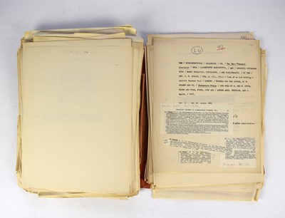 Lot 68 - [DIBDIN, Thomas Frognall] SCOTT, Walter Sidney (1900-1980) The draft typescript bibliographies of Dibdin, together with hand-written notes, extracts about Dibdin...