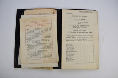 Lot 72 - SCOTT, Walter Sidney (1900-80) sometime Vicar of Selborne, Hants and Frensham, Surrey. Book collector and author. Several albums of ephemera including an album of theatrical reviews, 1923-24....