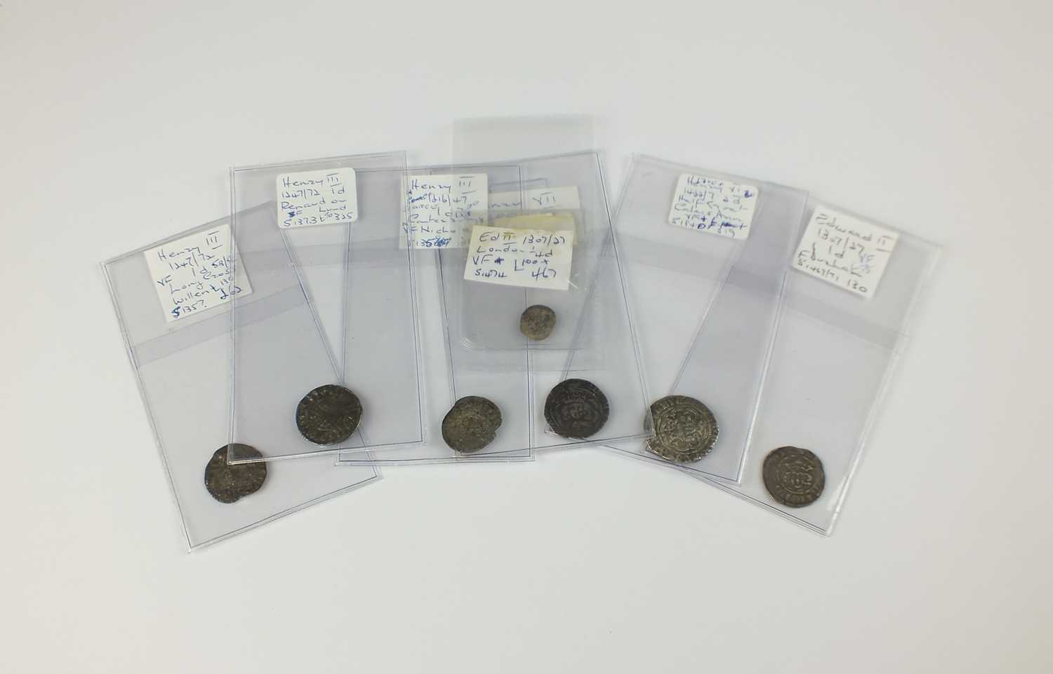 Lot 169 - A collection of 7 hammered silver coins comprising