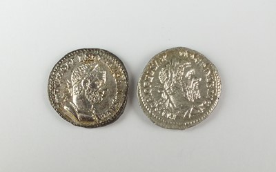 Lot 217 - Two Roman Silver Denarii of the reign of Macrinus (April 217- June 218 AD) - Ref R.I.C 53 and 91