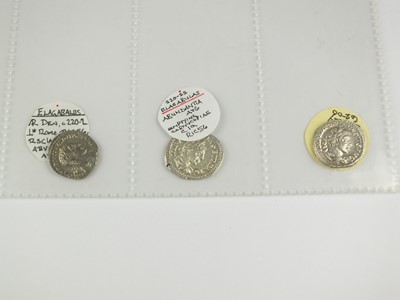 Lot 218 - A collection of 30 Silver Denarii of the reign of Emperor Elagabalus (proclaimed in Syria 16th May 218-222 AD) (30)