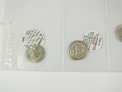 Lot 218 - A collection of 30 Silver Denarii of the reign of Emperor Elagabalus (proclaimed in Syria 16th May 218-222 AD) (30)